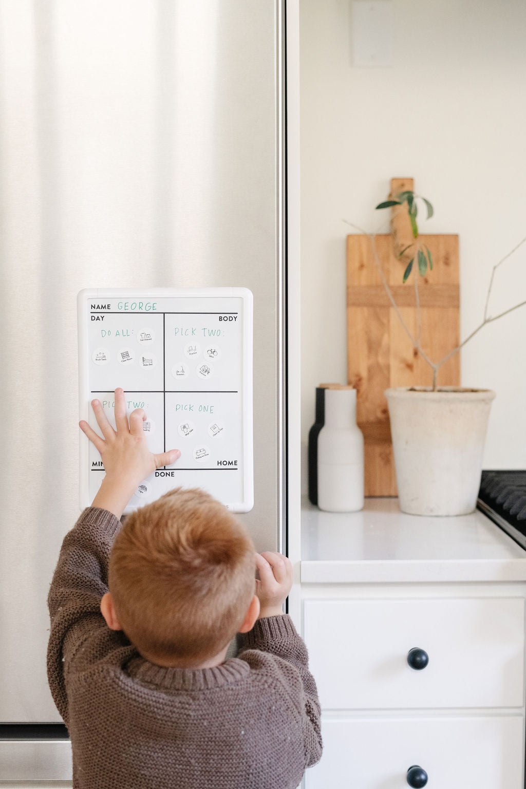 Daily Board | Balanced | White Dry-Erase Board | Magnetic or Wall Board