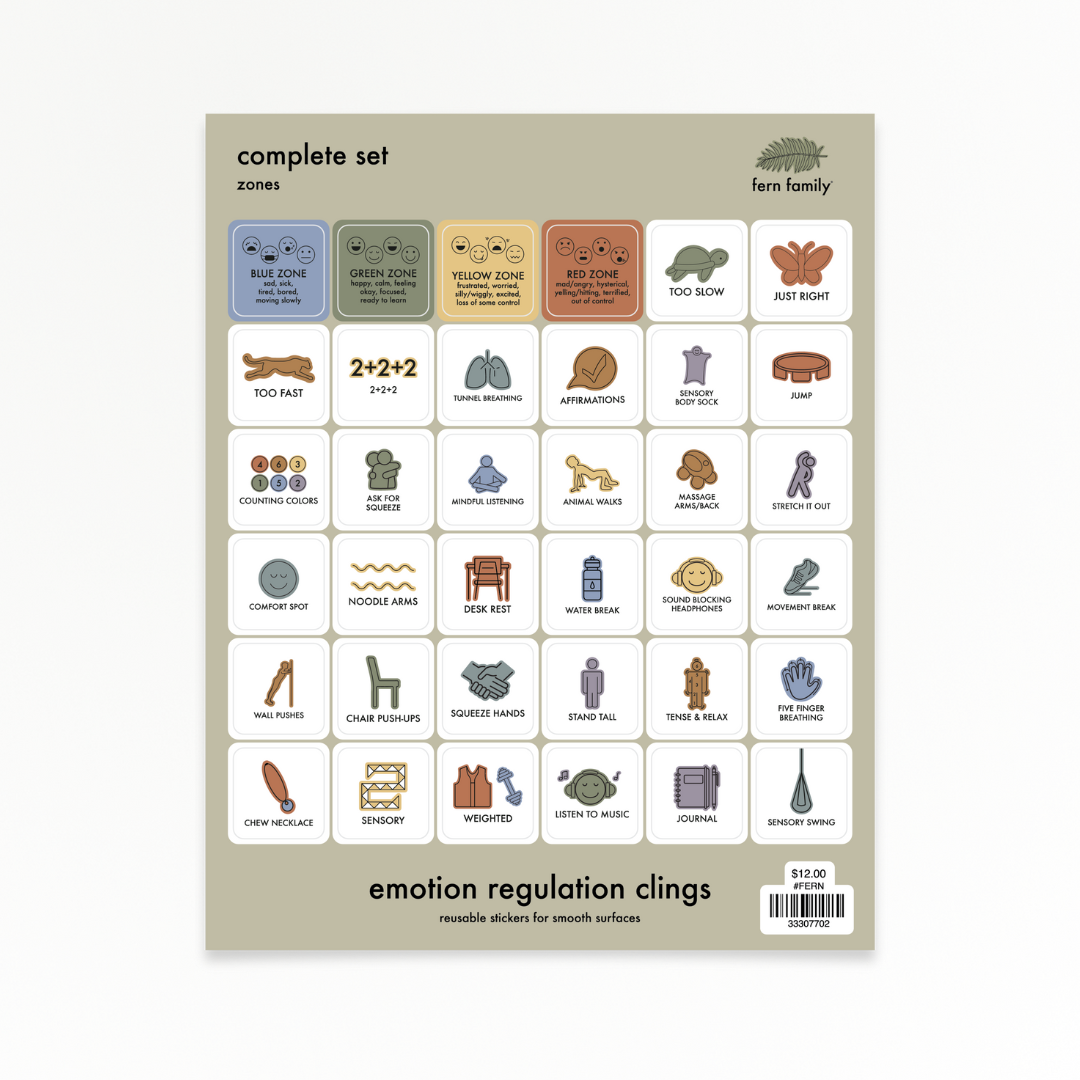 Complete Set | Zones | Emotion Regulation Clings